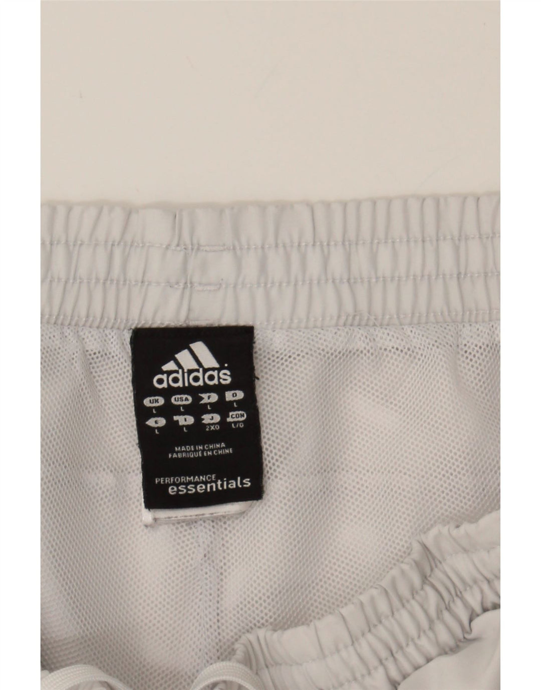 Pantalones cortos deportivos ADIDAS para hombre poliéster blanco grande