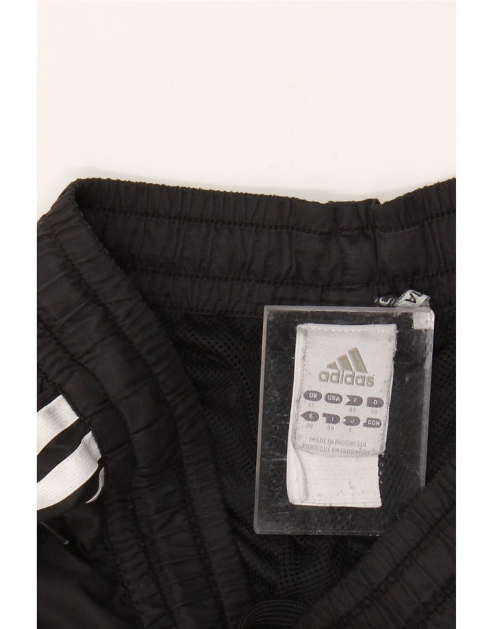 ADIDAS Mujer Climalite Chándal Pantalones UK 12 Mediano Negro Poliéster