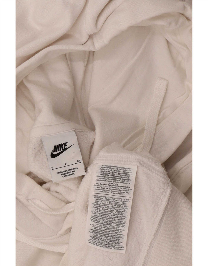 Nike - Sudadera con capucha para hombre, talla pequeña, algodón blanco