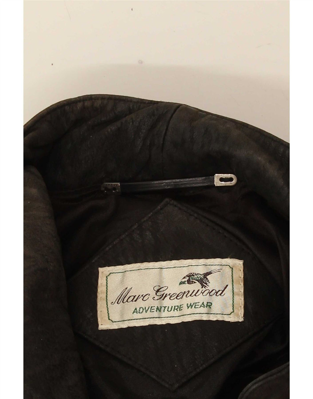 Vintage mujer chaqueta de cuero Reino Unido 18 XL negro