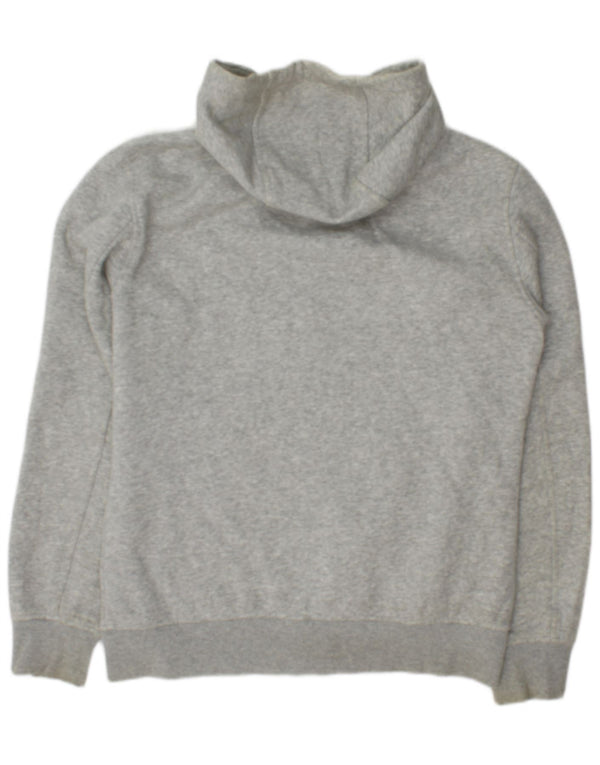 Michael Kors Mens Graphic Zip Hoodie Sweater Small Grey Flecked Cotton