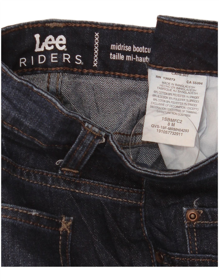 Lee Jeans Riders de talle medio para mujer, talla 8, mediana, W31, L32, azul marino