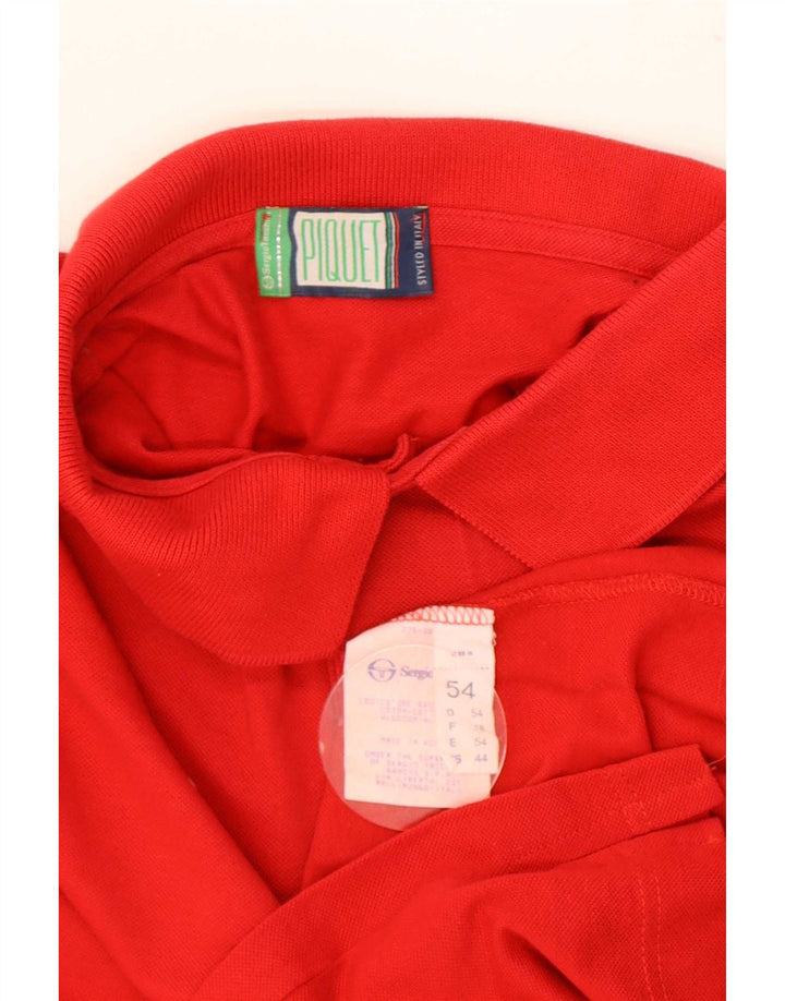 Sergio Tacchini Polo Hombre IT 54 XL Algodón Rojo