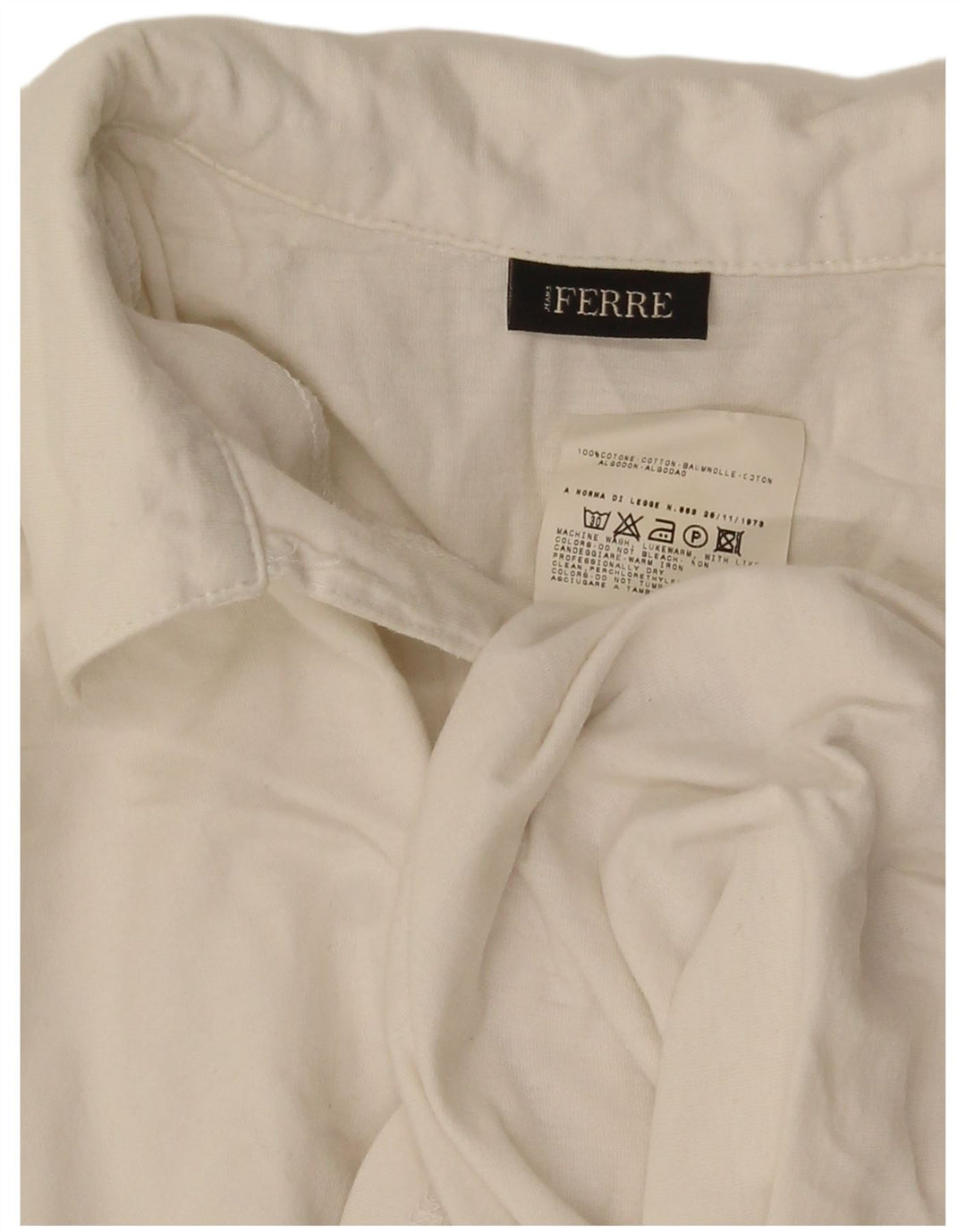 Polo Ferre Hombre Pequeño Algodón Blanco