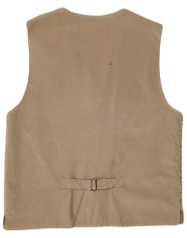 Casa Moda Chaleco Hombre XL Algodón Moteado Beige