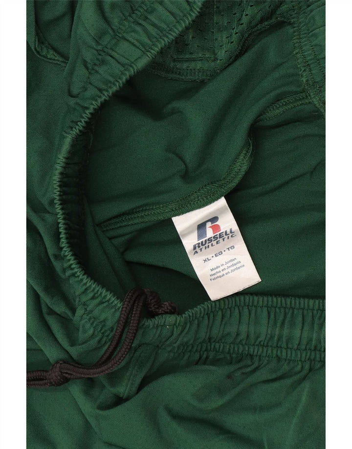 Russell Athletic Pantalones cortos deportivos gráficos para hombre XL Verde