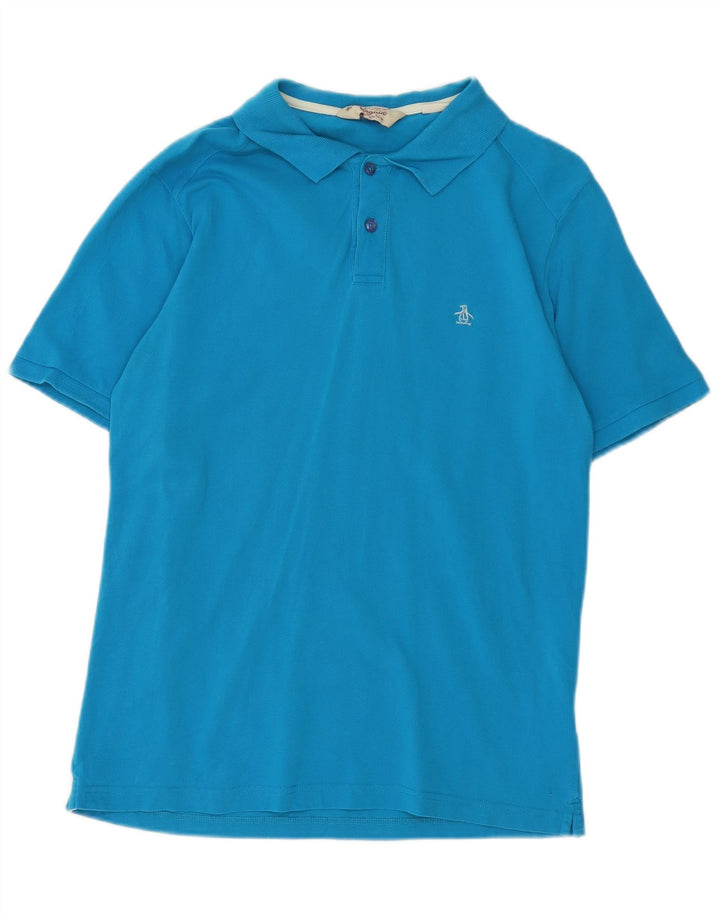 Penguin Hombre Heritage Slim Fit Polo De Algodón Azul Medio