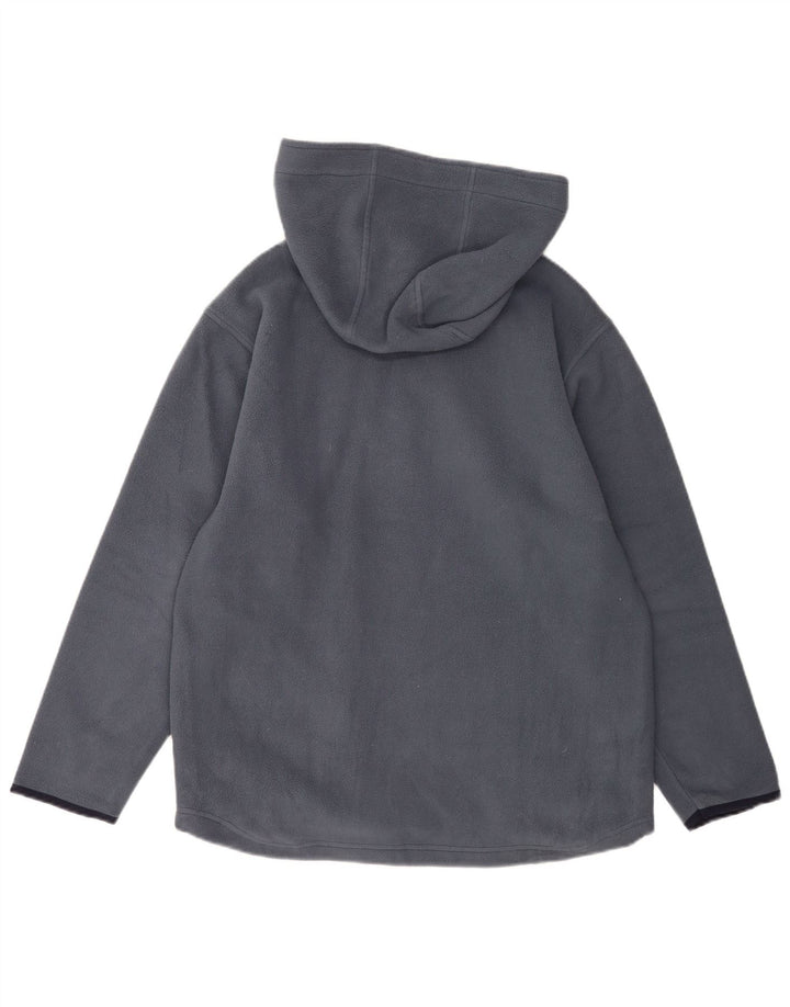 Kappa Hombre Jersey De Forro Polar Con Capucha Y Cuello Con Cremallera Poliéster Azul Medio