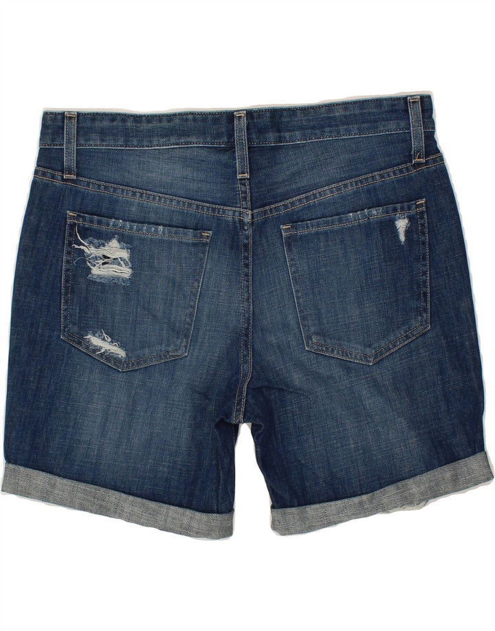 MOSSIMO Womens Boyfriend Distressed Denim Shorts US 6 Medium W32 Blue Vintage Mossimo and Second-Hand Mossimo from Messina Hembry 