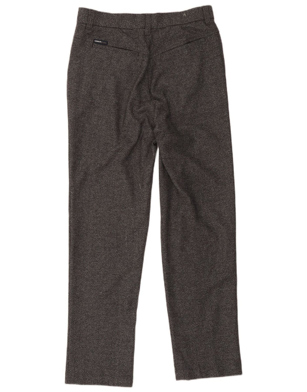Pantalón De Traje Recto Mujer Cerruti W32 L32 Lana Gris