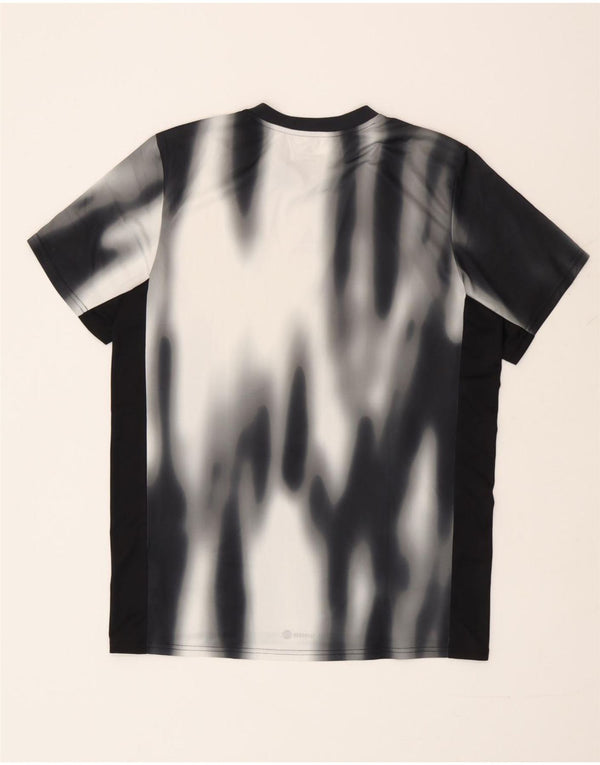 Adidas Hombre Aeroready Camiseta Top Medium Negro Tie Dye