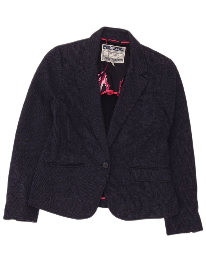 Joules Chaqueta tipo blazer con 1 botón para mujer UK 44 Grande Azul marino Espiga