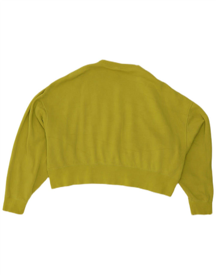 Nike - Sudadera corta de gran tamaño para mujer, talla 10, algodón verde pequeño