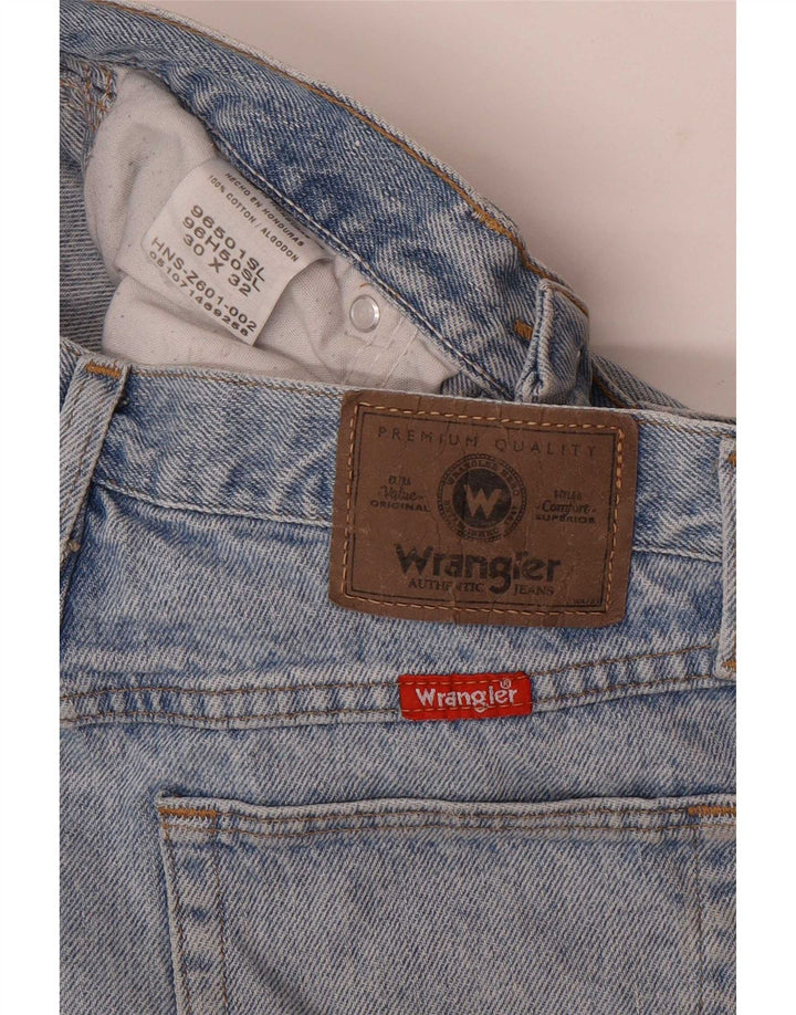 Vaqueros Wrangler Mujer Rectos W30 L32 Azul Algodón