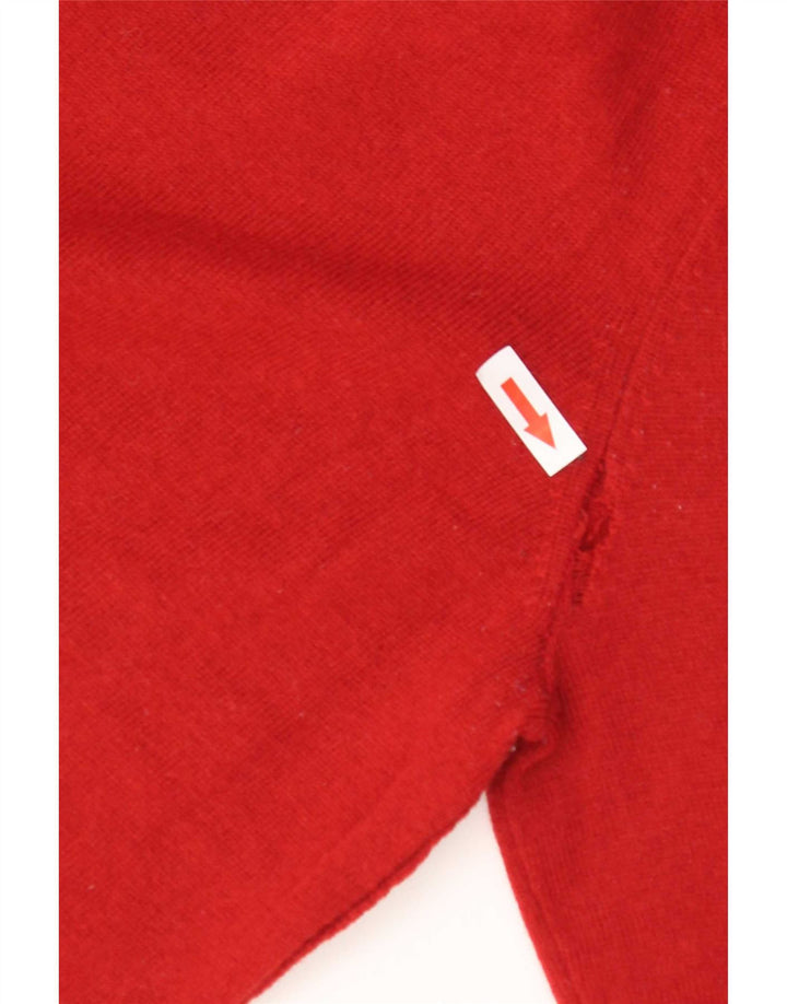 Napapijri Jersey De Cuello Redondo Para Hombre De Lana Merino Rojo Medio