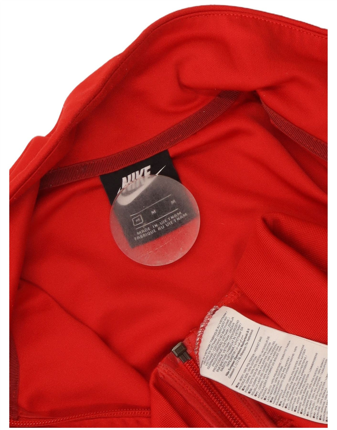 Nike - Chaqueta de chándal con estampado gráfico para hombre, poliéster color block, color rojo medio