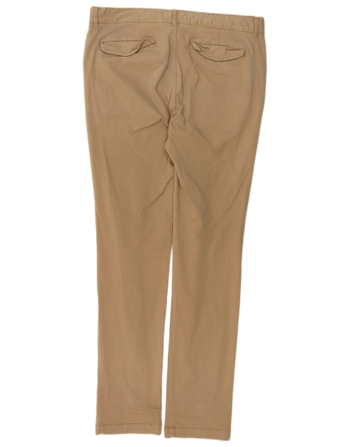 JACK WILLS Pantalón chino ajustado para hombre W34 L34 Algodón beige