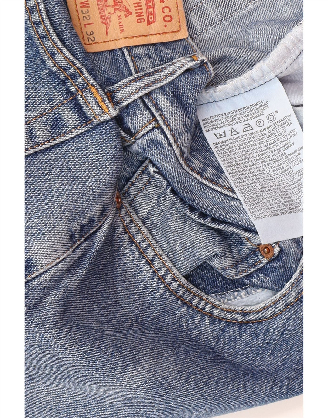 Levi's Jeans rectos 582 para hombre W32 L28 Algodón azul