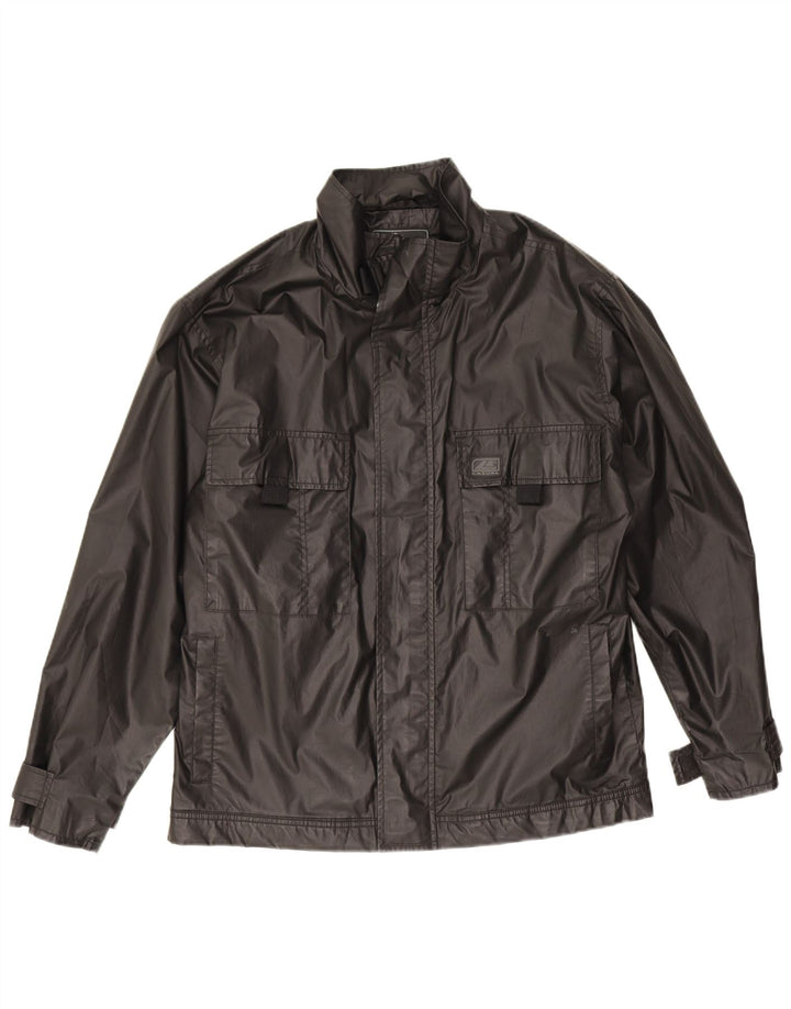 Le Frog Mens Utility Jacket UK 38 Mediano Negro Poliéster