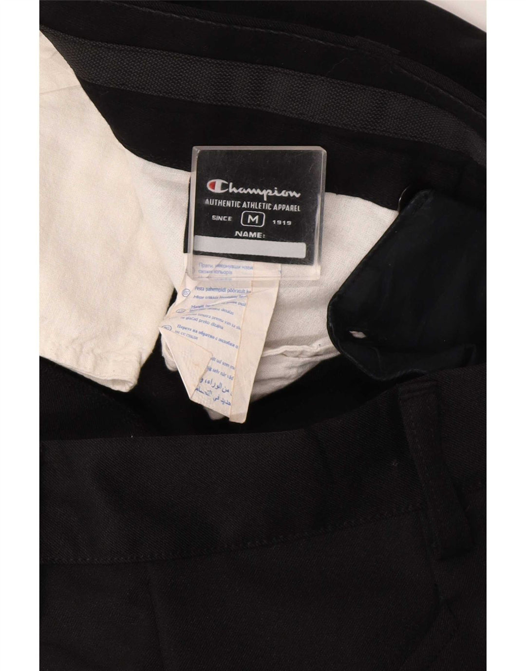 Champion Pantalones Casuales Rectos Para Hombre Medianos W32 L30 Negro
