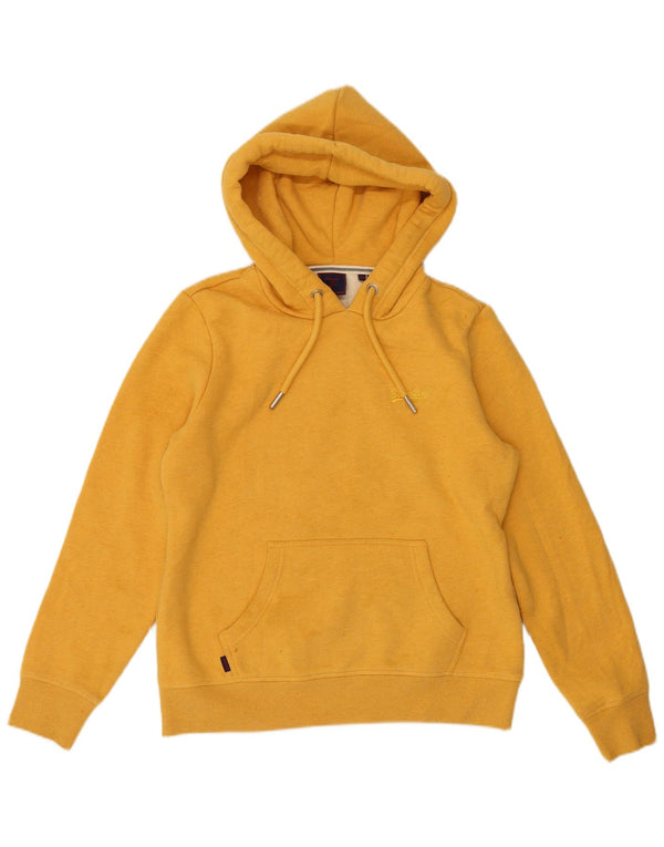 Superdry Jersey con capucha para mujer Reino Unido 12 Algodón amarillo medio