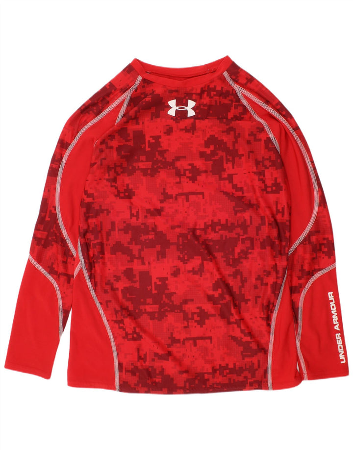 UNDER ARMOUR Camiseta gráfica Heat Gear para niños de manga larga 13-14 años XL Rojo