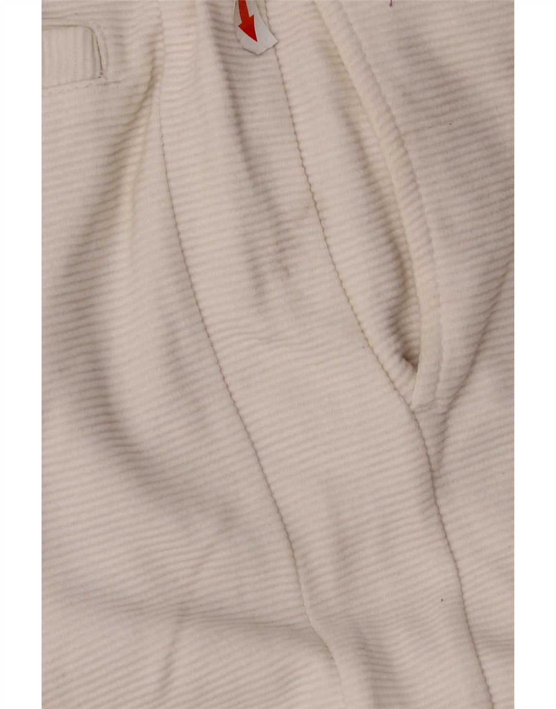 Zara Hombre Shorts Deportivos Pequeños Algodón Blanco A Rayas