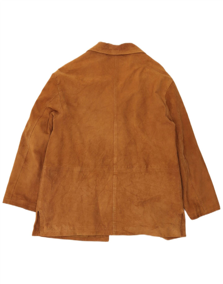 MASTERPELLE Chaqueta de ante para mujer IT 48 XL Cuero marrón
