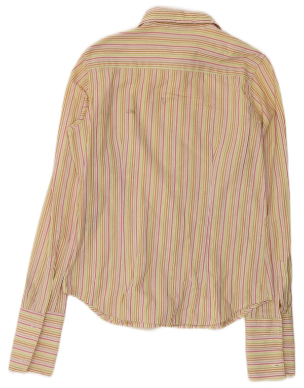 Camisa Slam para mujer UK 44 Algodón a rayas beige grande