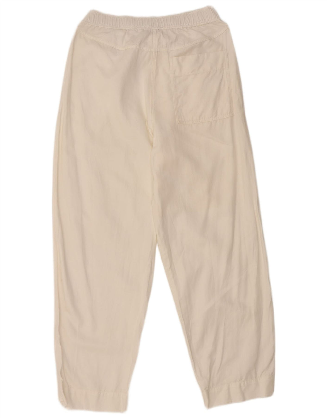 Pantalón Chino Recto Cos Mujer Algodón Blanco Medio
