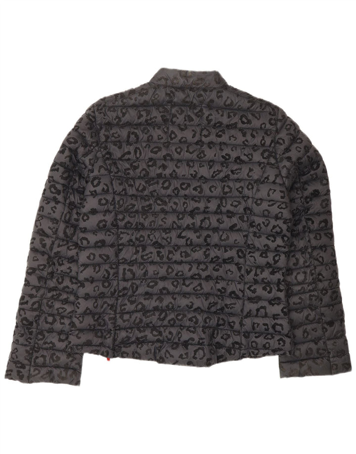 FRIEDA & FREDDIES Chaqueta Acolchada Mujer EU 40 Gris Medio Estampado Animal