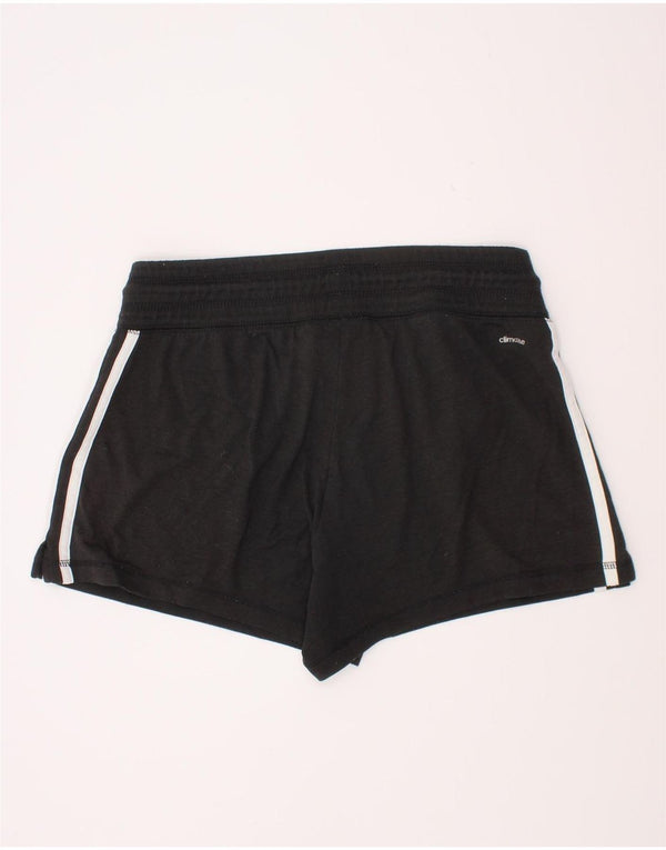 Adidas Mujer Climalite Sport Shorts UK 8/10 Pequeño Negro Poliéster