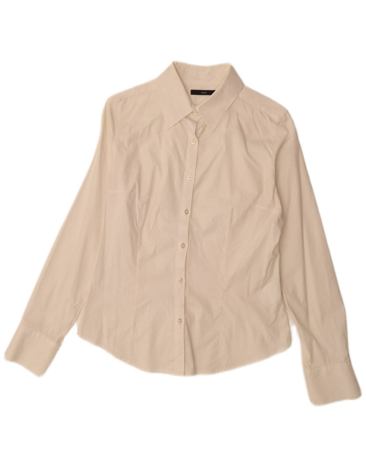 Sasch Camisa para mujer UK 12 Mediana Algodón blanco
