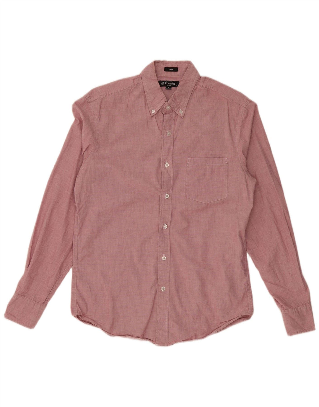 J. CREW Camisa Mercantile Flex para hombre de algodón rosa medio