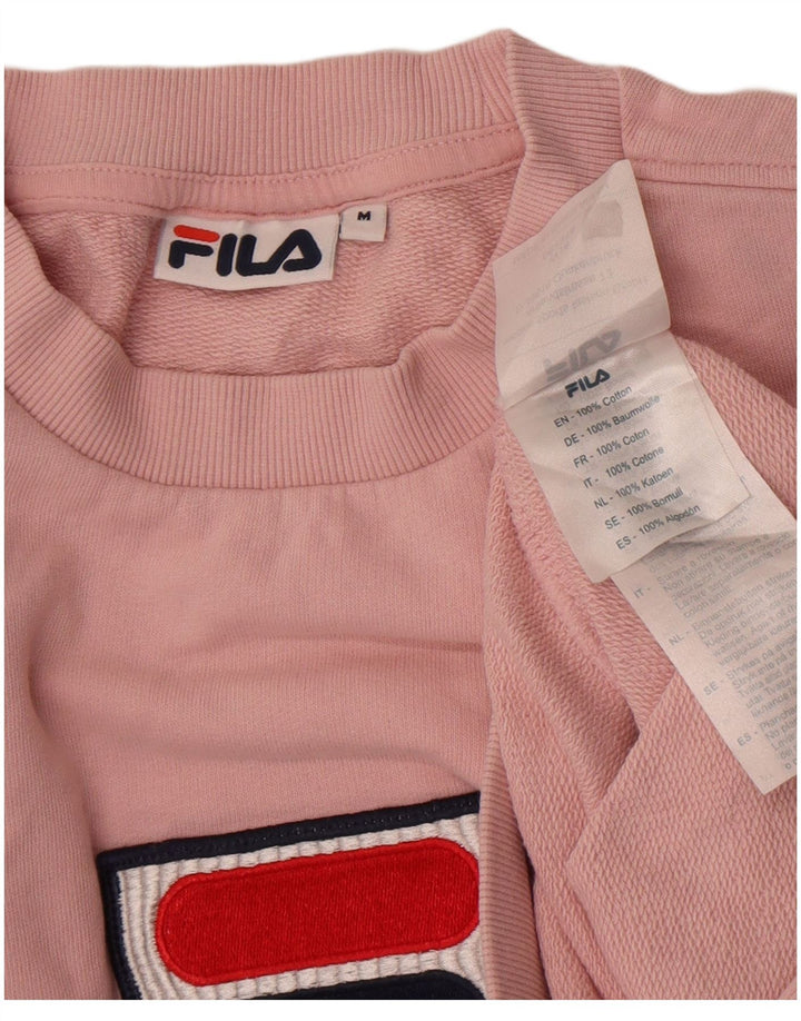 Fila Sudadera gráfica para mujer Jumper UK 14 Algodón rosa medio