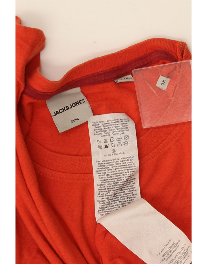 JACK & JONES Camiseta Hombre Top XL Naranja Algodón