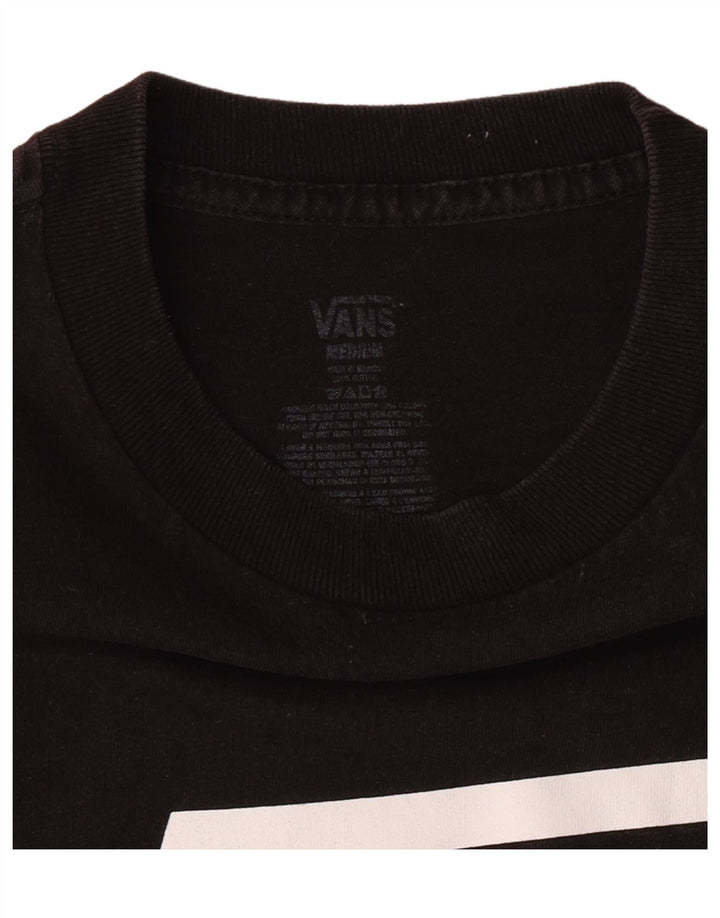 VANS Mens Graphic T-Shirt Top Medium Black Cotton Vintage Vans and Second-Hand Vans from Messina Hembry 