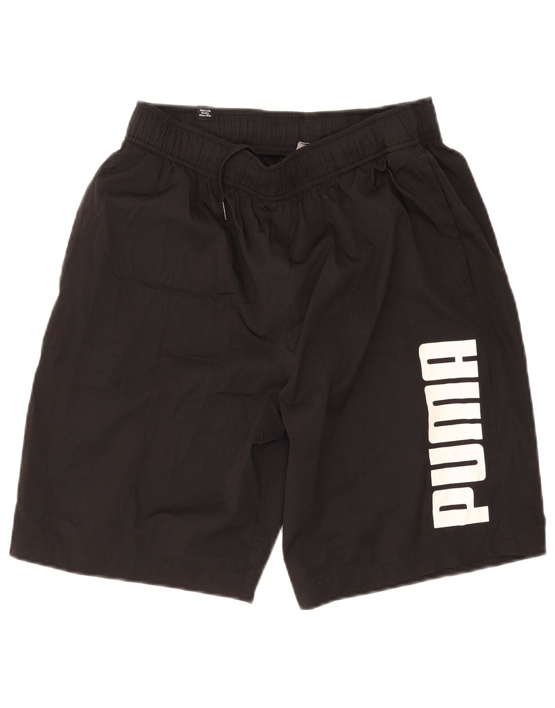Puma Pantalones cortos deportivos gráficos para hombre Poliéster negro mediano