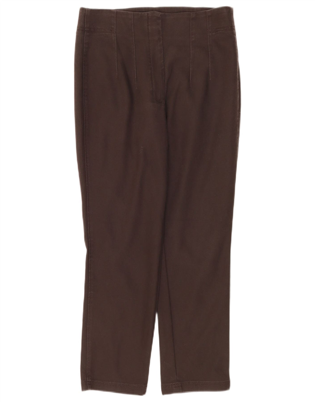 Massimo Dutti Pantalón Corto Recto Mujer EU 40 Medium W30 L26 Marrón