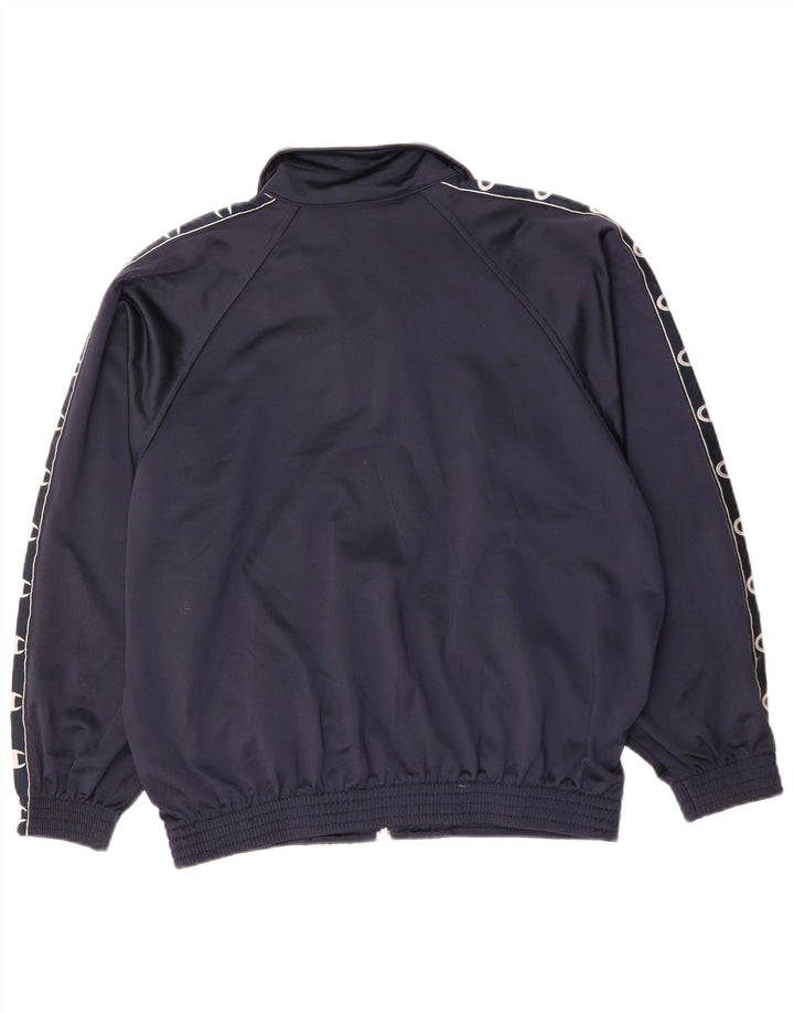 Champion Chaqueta de chándal extragrande con gráfico para hombre, talla pequeña, azul marino