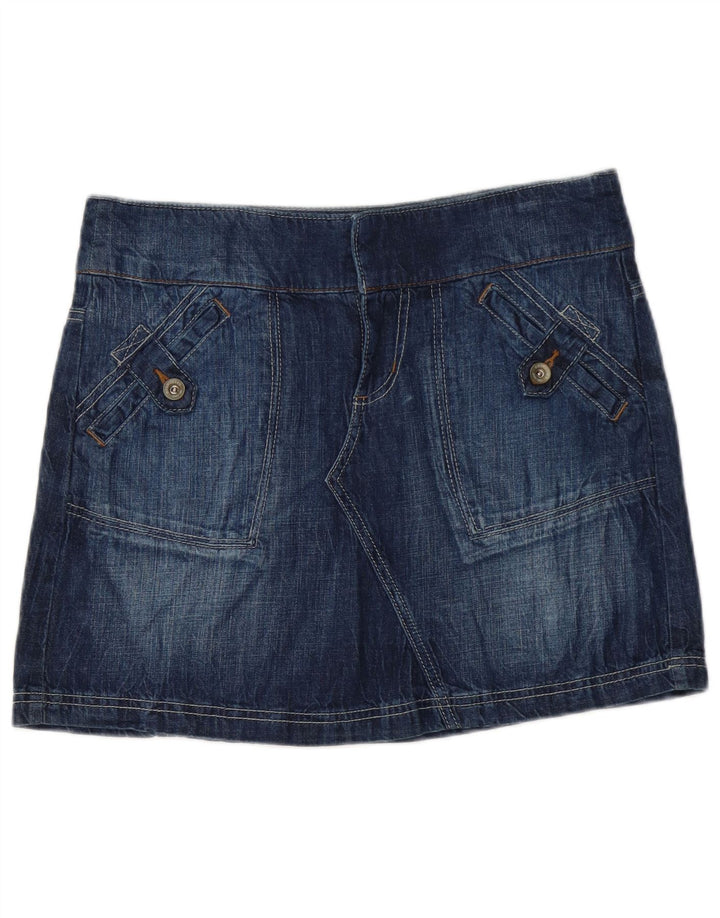 Dkny Minifalda vaquera para mujer US 8 Mediana W32 Azul