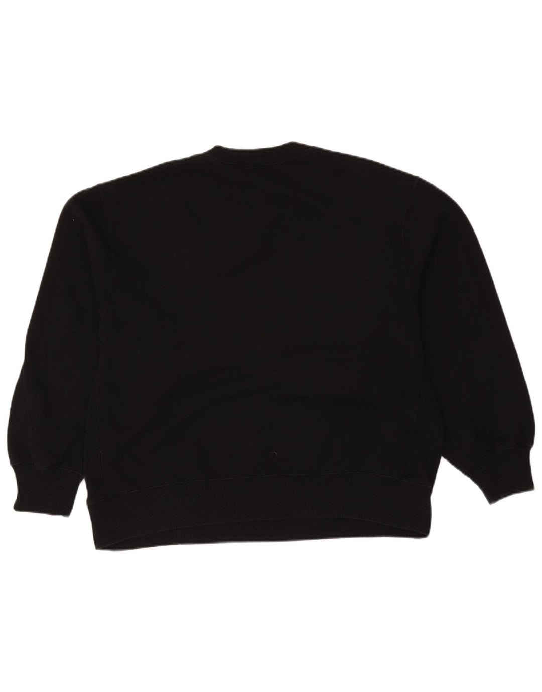 Zara Mujer Sudadera Extragrande Jersey UK 46 Grande Algodón Negro