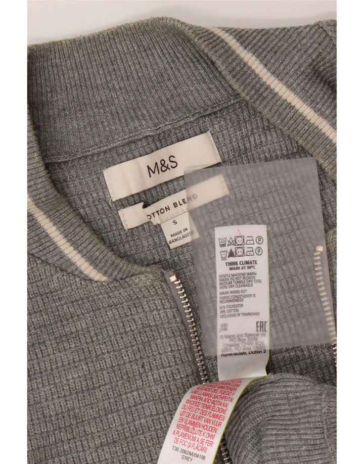 Marks & Spencer - Cárdigan para hombre (poliéster), color gris
