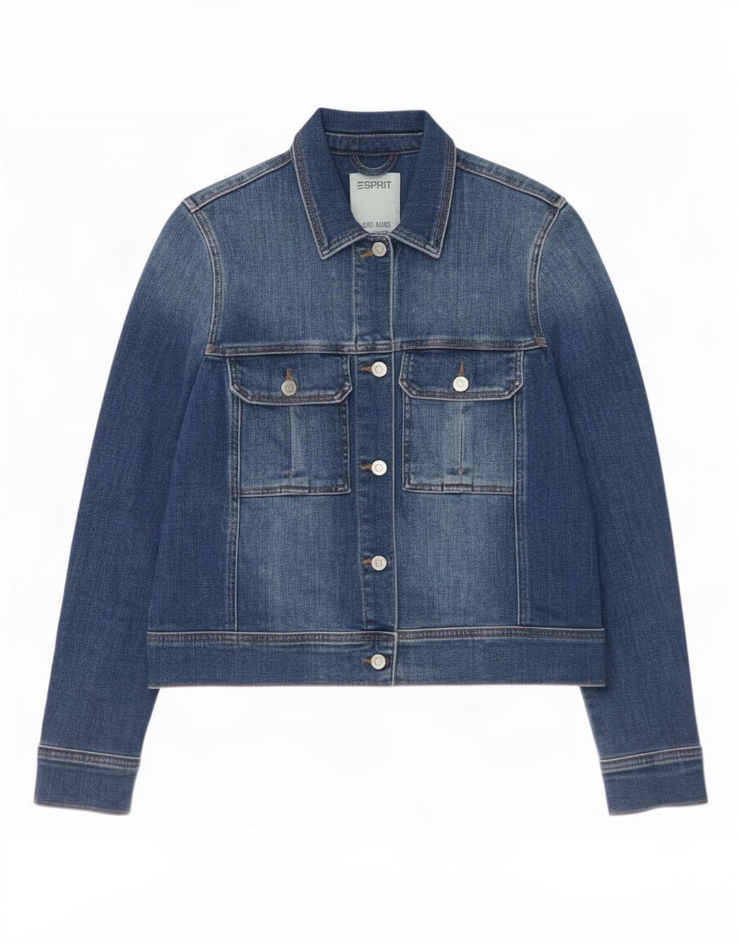 Esprit Chaqueta vaquera para mujer UK 40 Algodón azul medio