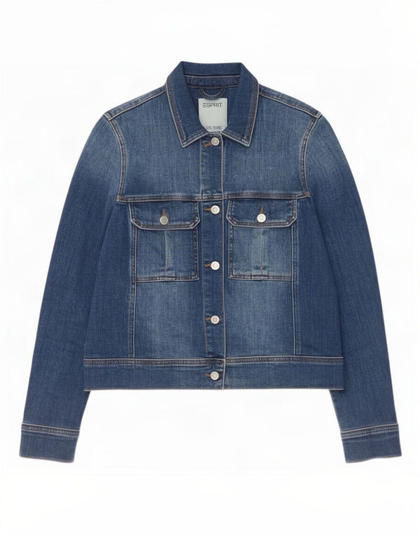 Esprit Chaqueta vaquera para mujer UK 40 Algodón azul medio