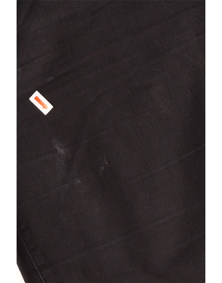 ARMANI Vaqueros Cónicos Mujer W29 L27 Algodón Negro