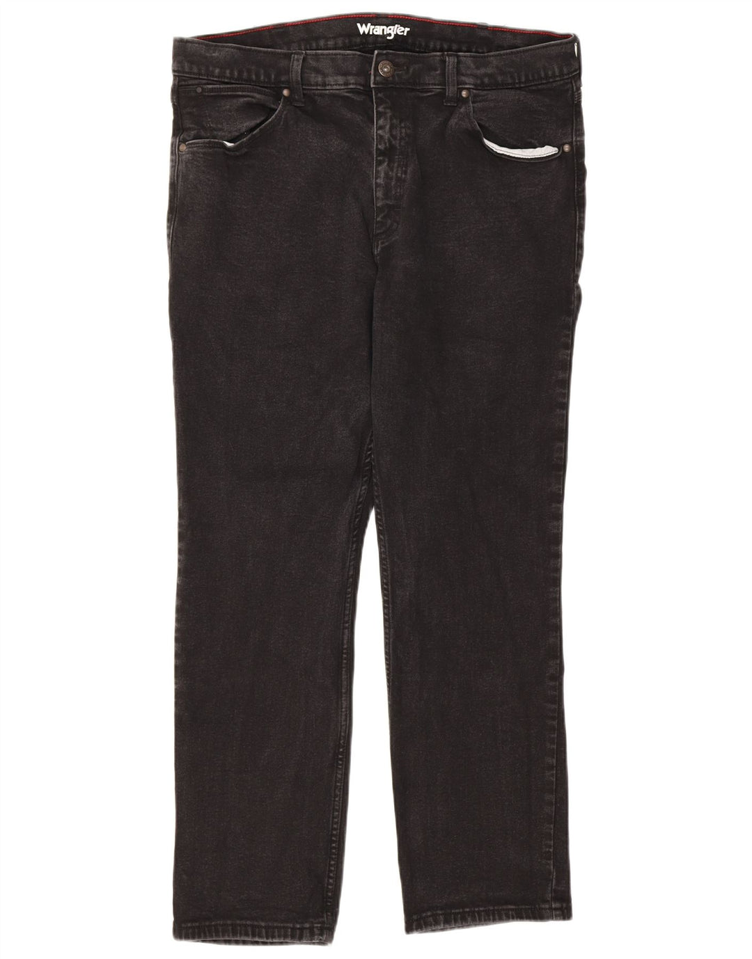 Wrangler Vaqueros Rectos Regulares Para Hombre W38 L30 Algodón Negro