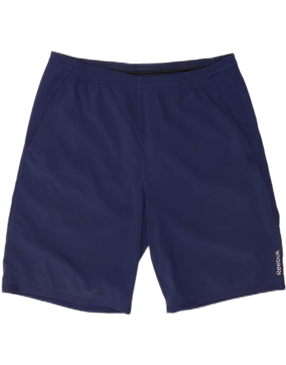 REEBOK Pantalones cortos deportivos para hombre Grande Azul marino Poliéster