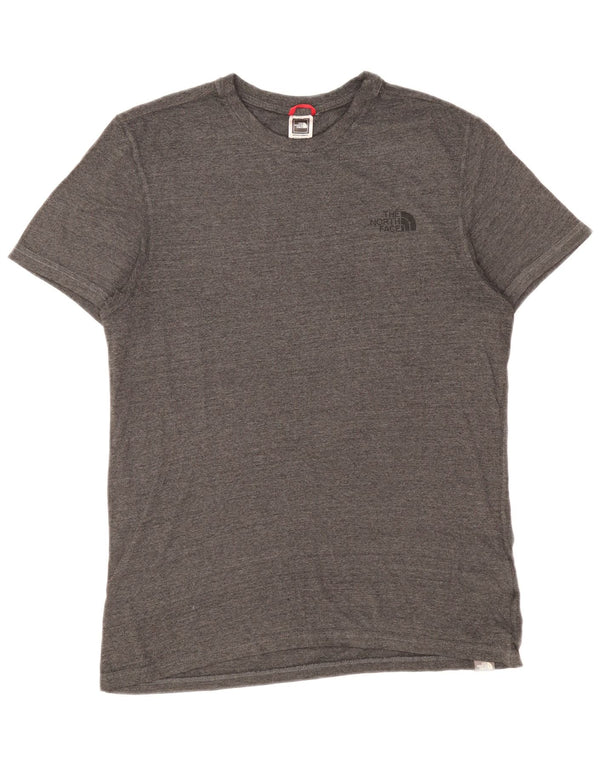 Camiseta The North Face Hombre Top Algodón Moteado Gris Medio