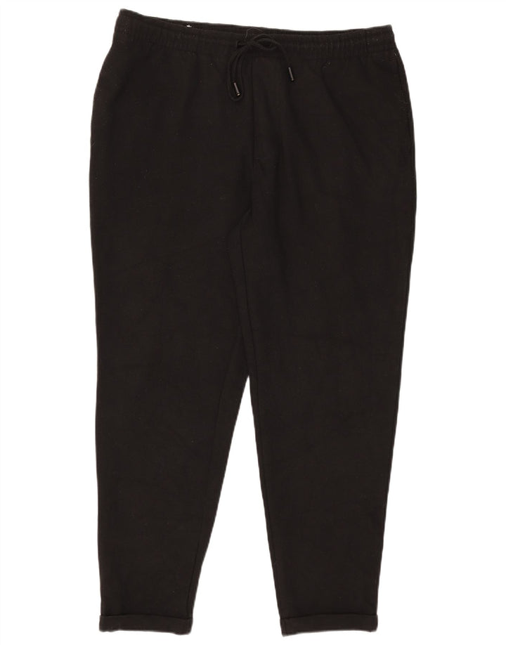 Zara Hombre Pantalón Chándal XL Negro Poliéster